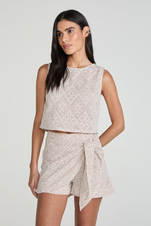 SHORT SAIA LAISE - TOFFEE