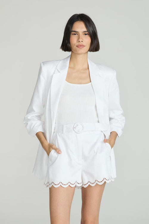 BLUSA TRICOT MANGA CURTA - BRANCO