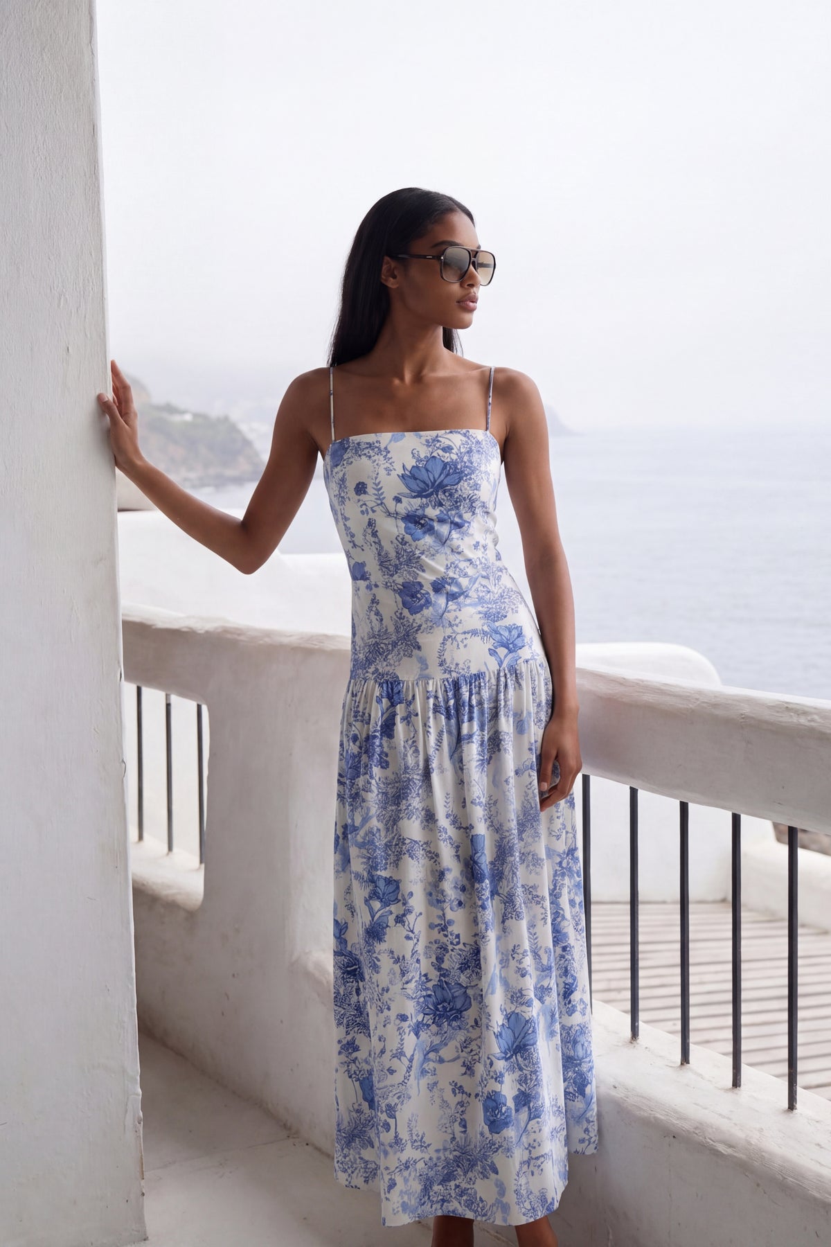 VESTIDO - EST FLORES PORCELANA